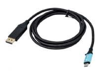 i-Tec - DisplayPort-kabel - 24 pin USB-C (hann) til DisplayPort (hann) - Thunderbolt 3 - 2 m - 4K-støtte