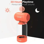 Sodapop Mini enceinte portable Bluetooth étanche Bouteille Orange Cadeau créatif pour Noël créateur d’anniversaire