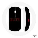 Souris Sans Fil Elite Saison 5 Logo Rouge Fond Noir