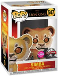 Figurine Funko Pop - Le Roi Lion 2019 [Disney] N°547 - Simba - Floqué (39704)