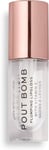 Revolution Pout Bomb Plumping Gloss Glaze Clear High Shine Rich Pigment Soft....
