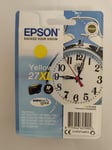 Genuine Origina Epson 27XL Yellow Ink Cartridge T2714 Alarm Clock C13T27144012