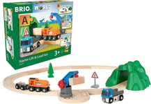 BRIO World Starter Lift  Load Train Set A for Kids Age 3 Years Up - Compatible w