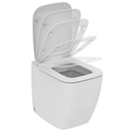 Ideal Standard T661101 Abattant WC original Slim dédié série 21, fermeture ralentie, blanc