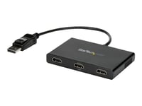 Startech.Com 3-Ports Multi-Bildskärmsadapter - Displayport 1.2 Till 3X Hdmi Mst-Hubb - Tredubbla 1080P Hdmi-Skärmar - Video-Splitter För Utökat Skrivbordsläge Endast På Windows-Datorer - Dp Till 3X Hdmi - Video/Audiosplitter - 3 X Hdmi - Skrivbordsm
