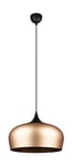 Trio, Suspension, Chiron 1xE27, max.40,0 W Aluminium, Laiton mat, Corps: Aluminium, Laiton mat Ø:45,0cm, H:150,0cm IP20,Sans illuminant,Réglable en hauteur,Source lumineuse remplaçable p