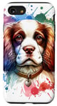 Coque pour iPhone SE (2020) / 7 / 8 Œuvre aquarelle chien épagneul français