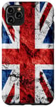 iPhone 11 Pro Max Cool Retro UK Distressed Flag Illustration Graphic Designs Case
