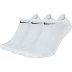 Nike SX7673-100 Everyday Cushioned Socks Unisex WHITE/BLACK Size XL