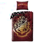Parure de Lit Harry Potter Blason Poudlard - Rouge