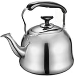5 Liter Stainless Steel Stove Camping Kettle with Insulation Handle Kettle Tea Coffee for House Hold Gas All Stovetops