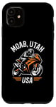 Coque pour iPhone 11 Moab Utah USA Sport Bike Moto Design