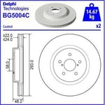 Bromsskiva Delphi - Subaru - Xv, Impreza