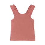 The New Lotus Ribbad Volang Topp Old Rose | Rosa | 3-4 years