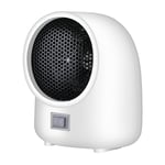 Ccykxa - Blanc)Mini radiateur soufflant électrique Portable 400W Ventilateur De Chauffage Rapide 3S à 2 Vitesses Chauffage électrique Domestique
