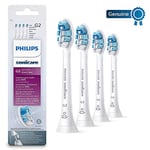 Philips Sonicare Optimal Gum Care BrushSync Enabled Replacement brush Heads, 4pk, White - HX9034/12