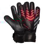adidas Målvaktshandske Predator Match Fingersave Stealth Victory - Svart/Lucid Red Barn, storlek 7
