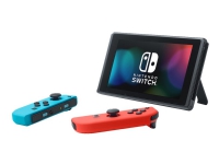 Nintendo Switch with Neon Blue and Neon Red Joy-Con - Spelkonsol - Full HD - svart, neonröd, neonblå