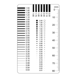 Badge gauge Stain card Point gauge trådmätare film linjal Stain A3