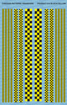 Waterslide Decal: Checker Patterns (Black/Yellow)