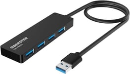 OBERSTER Hub USB C, multiport 4 en 1, avec Transfert de données Rapide, Adaptateur USB 3.0, Compatible avec Les Ordinateurs de Bureau, MacBook Pro/Air, iMac, Surface Pro, et Autres Ordinateurs