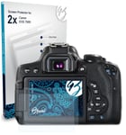 Bruni 2x Protective Film for Canon EOS 750D Screen Protector Screen Protection
