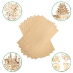10 st tunna träskivor 200x200x1,5 mm träämne för Cricut Maker trähantverk målning graverade modelltillverkningsprojekt