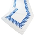 Bordslöpare Bomull 2-pack Blå/Vit 150x55 cm ARTE VIVA