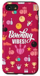 iPhone SE (2020) / 7 / 8 Bowling Vibes Strike Pins and Ball Pattern Girls or Women Case