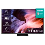 Hisense 55U8KQ TV 139,7 cm (55 ) 4K Ultra HD Wifi Noir, Gris - Neuf