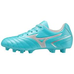 Mizuno Unisex Kid's Monarcida Neo Ii Select Jr Football Shoe, Blue Curacao/Silver, 3.5 UK