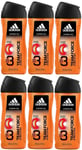 6 x 250ml Adidas 3 in 1 Men Shower Gel - Team Force