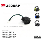3M Peltor Molex J22DSP Mikrofonkontakt til WS Alert