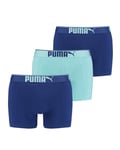 Puma Sueded Cotton Boxer 3-pack Blue - M