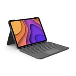 Logitech Folio Touch iPad Keyboard Case for iPad Air 4th and 5th generation 2020, 2022, QWERTZ German Layout - Grey