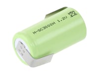Mexcel -Sc3000h Specialbatteri Sub-C Hög Temperatur, Z-Slot, Flat-Top Nimh 1,2 V 3000 Mah