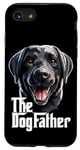 Coque pour iPhone SE (2020) / 7 / 8 The Dog Father Labrador Retriever Lab Dad Daddy Noir
