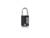 Yale Ye3cb/38/131/1/Bk, Konventionellt Hänglås, Kombinationslås, Svart, Gjuten Aluminium, U-Format, 1 Styck