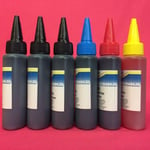 6X INK REFILL BOTTLES CANON MG6150 MG8150 MP620 MP980 MP990 MX860 INCLUDES GREY!