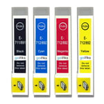 4 non-OEM Ink Cartridges to replace Epson T0711, T0712, T0713, T0714 (T0715) 