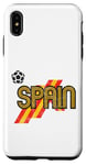 Coque pour iPhone XS Max Ballon de football Euro rétro Espagne