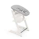 STOKKE® Tripp Trapp® Matstol vit inkl. Newborn Set™ grey