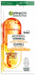 Garnier SkinActive - Masque Tissu Ampoule Anti-Fatigue - Pour Peaux Ternes & Fatiguées - Vitamine C & Extrait d'Ananas