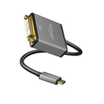 KabelDirekt – Adaptateur USB C sur DVI – 0,15 m – (jusqu'à 4K/30Hz, USB C 3.1 und Thunderbolt 3, pour MacBook Pro 2016/2017, MacBook 12" et Autres appareils) – PRO Series