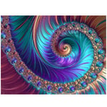 NOBRAND Posters and Prints Wall Art Creative Abstract Art Fractal Patterns Pictures for Living Room Home Decor Canvas Painting 40x55cm(15.7x21.7 inch) No Frame