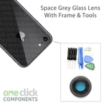 New Replacement REAL GLASS Camera Lens Cover for Apple iPhone 8 4.7 - Space Grey