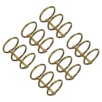 6Pcs 3 Circle Binder Rings 1" Metal Book Rings Loose Leaf Ring Bronze