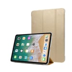 Apple Ipad Pro 11 Inch (2018) Tri-fold Leather Flip Case - Gold