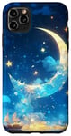 Coque pour iPhone 11 Pro Max Belle nuit scintillante au clair de lune