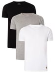 Lyle & Scott3 Pack Maxwell Lounge Crew T-Shirts - White/Grey/Black